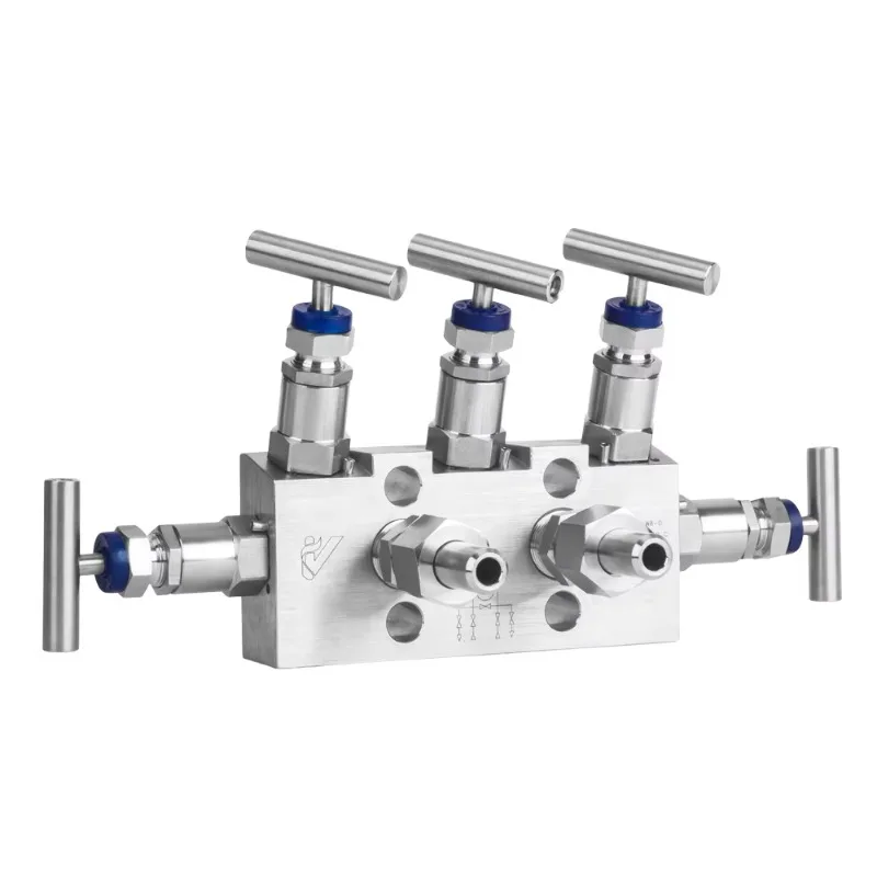 304 And 316 Stainless Steel 1 2 NPT Integrated Five Valve Manifold Common Flange Differential Pressure Transmitter China OEM