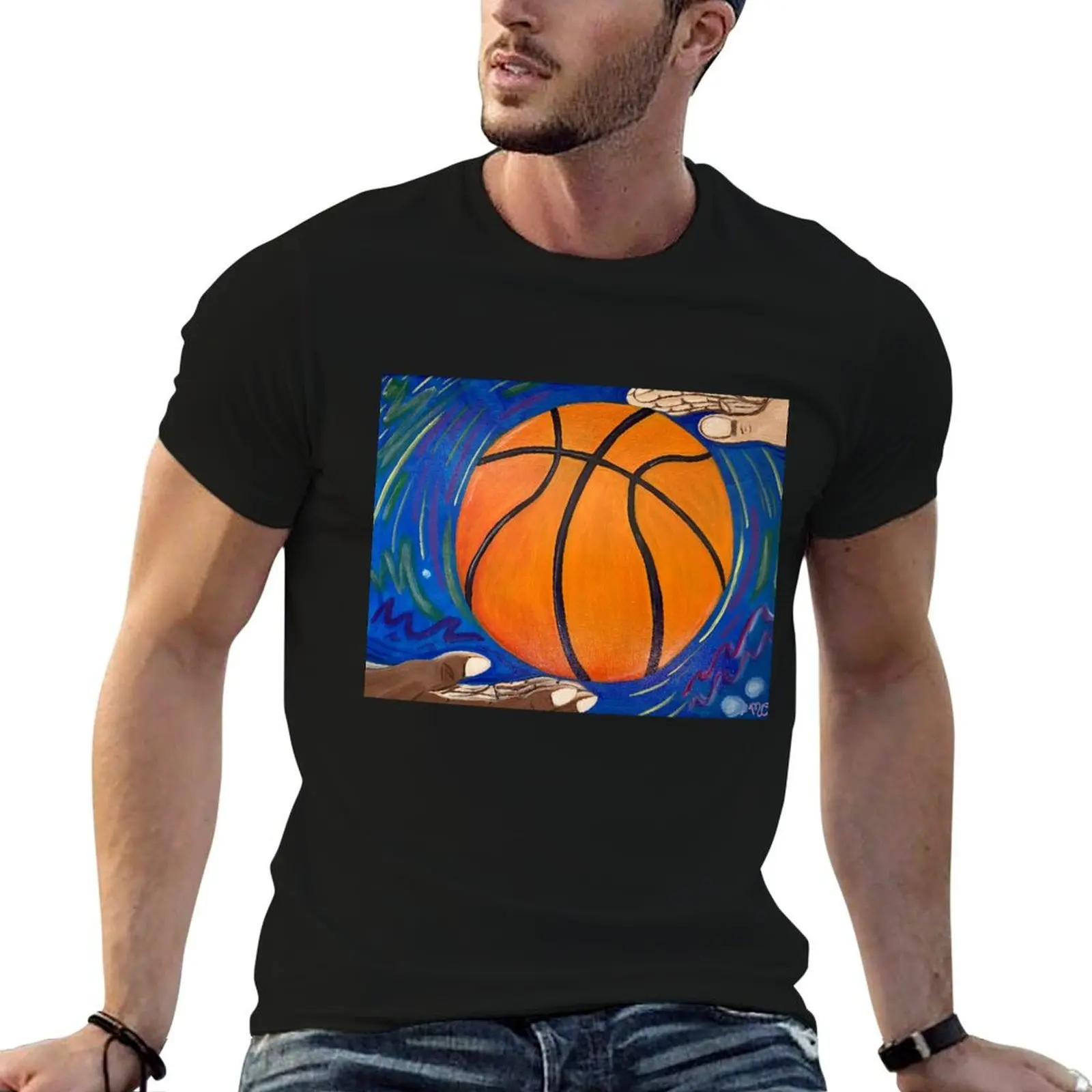 

Passing the Love Basketball T-Shirt cotton t shirts high quality man t shirts for men casual T-Shirt