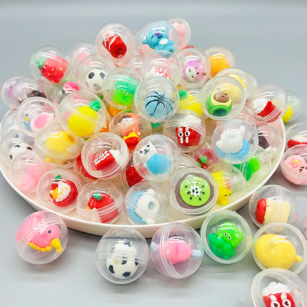 미니 투명 글로브 블라인드 박스 트위스트 에그 귀여운 작은 만화 펜 홀더 캡슐 장난감 블라인드 박스 재미 & 축제 휴일 선물