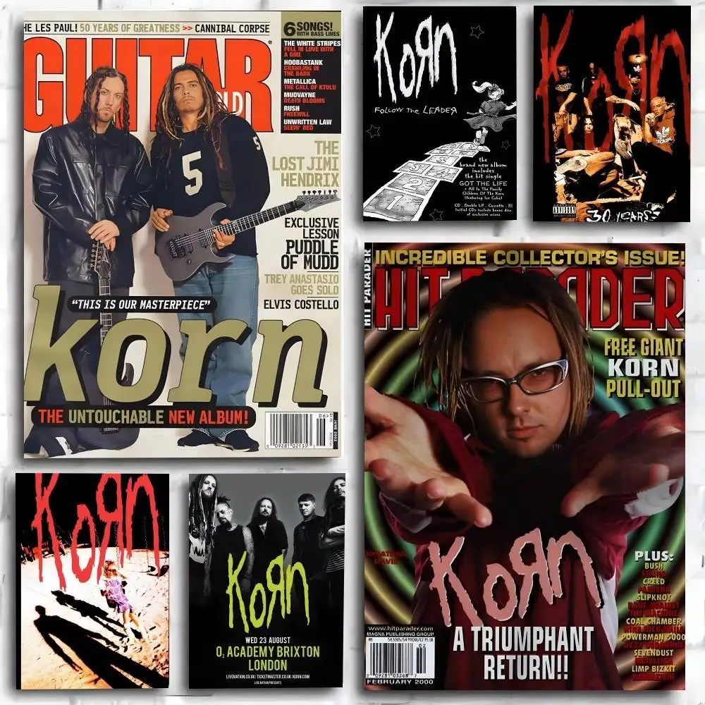 Korn Rock Band Music Poster Art Print Anime Style Home Decor Ideal Gift Perfect Room Decor