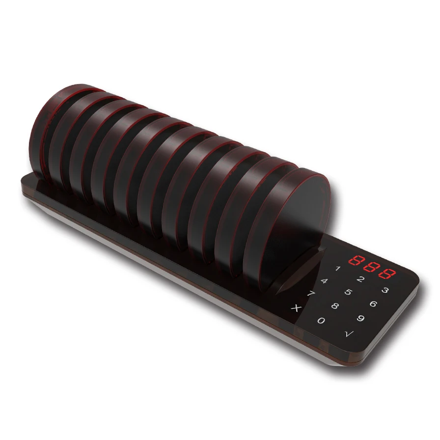 Restaurant Pager Wireless Calling System Guest Pager With 10/20 Receivers for Fast Food Cafe Food Court