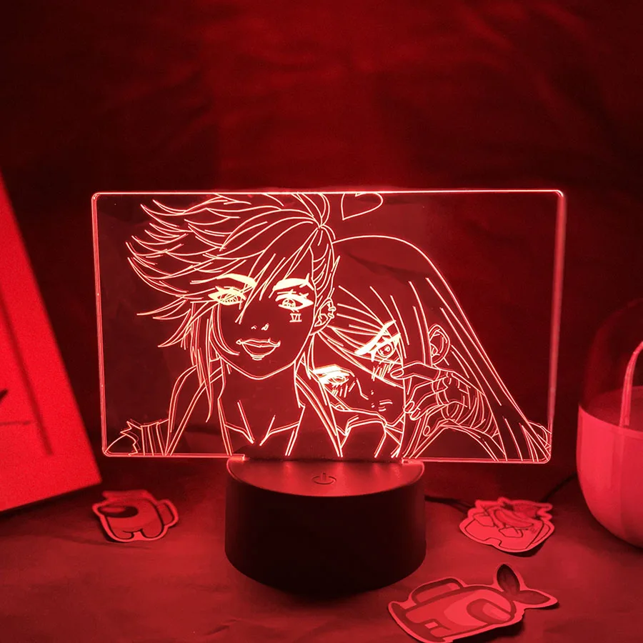 

Game League of Legends Vi and Caitlyn 3D LED Night Lights Sitting Room Decor Cool Gift Kid Game Room Decoration LOL Lava Lamp