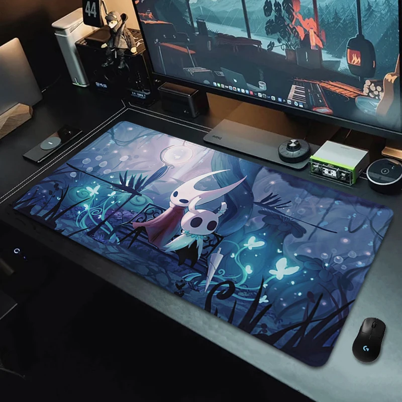 

Game Mouse Pad Office Hollow Knight XL Desk Mat Mouse Mats Gamer Keyboard Mat Stitched Edge Mousepad Cabinet Pc Gaming Accessoy