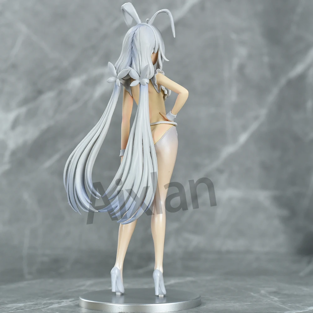 Aixlan Azur Lane Figure MNF Le Malin 26cm Lazy White Rabbit PVC Action Figure Amine Adult Anime Girl Statue Collectible Figurine