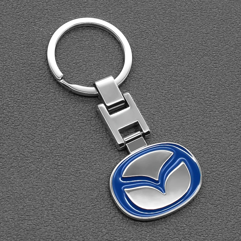 Car Logo Key Ring Metal Keychain Men Ladies Gift Car Jewelry For Mazda MS Mazda 6 CX-5 CX5 Speed BT-50 2 3 CX-30 AXELA Key Chain