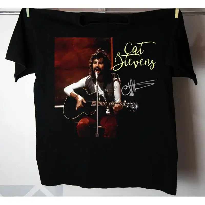 Cat Stevens Live Signature New T Shirt Classic Black Size S 5Xl