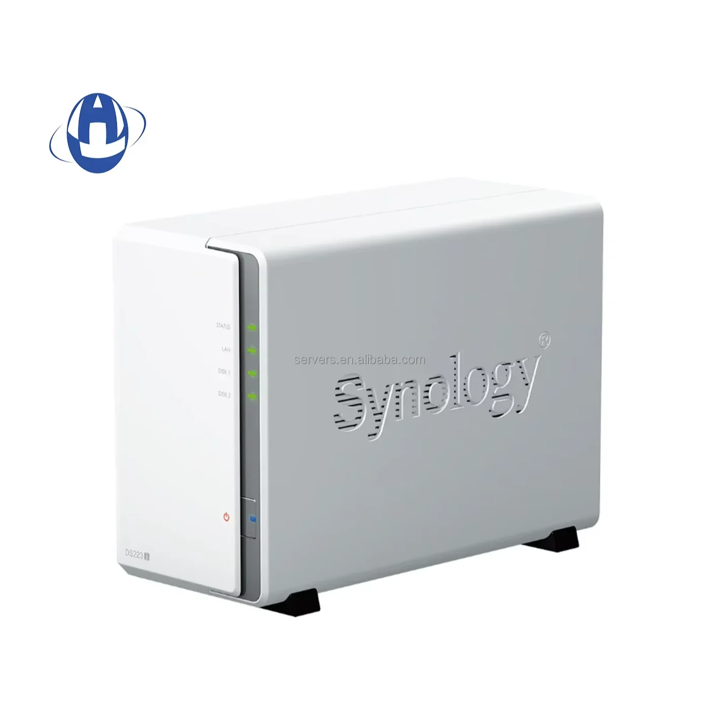 أحدث محطة القرص عالية الأداء Ds223J خادم شبكات التخزين السحابي 4-Core Nas Network المرفقة للتخزين