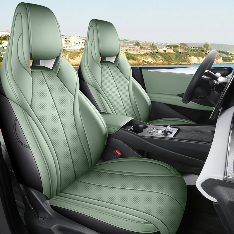 Premium Wearproof PU Leather Full Wrap Seat Covers Five Seats Stylish Interior Kit for BYD Seal 6 DM‑i Sedan