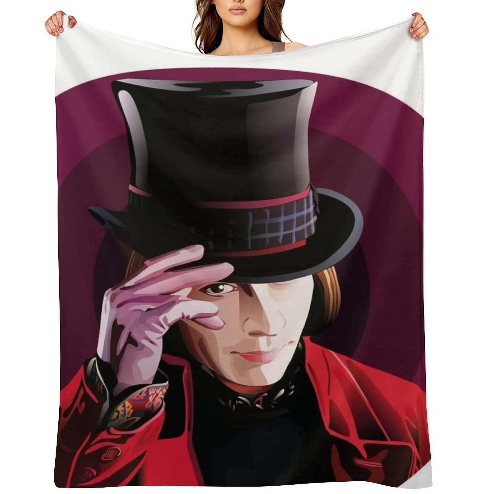 Johnny Depp - Chocolate factory Throw Blanket Luxury Brand Designers Soft Beds for winter Blankets