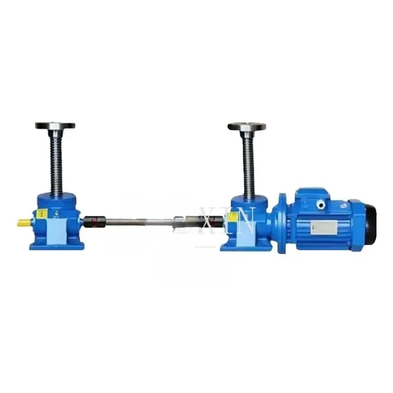 Two linkage screw lifts, hand-cranked electric lifts, worm gear lifting platform