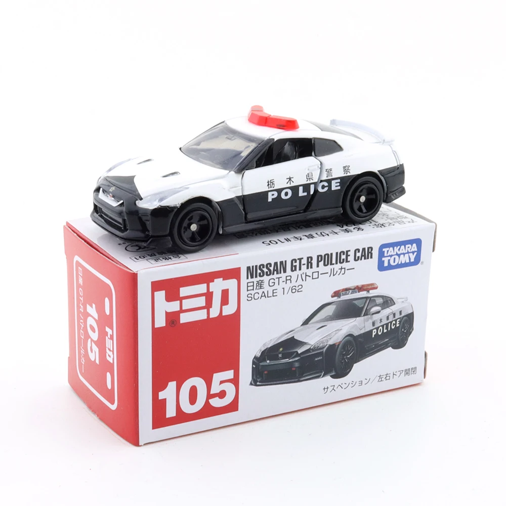 Takara Tomy Tomica Nr. 105 Nissan GT-R Streifen wagen 1:62 Druckguss Automobil Modell Ornamente Cas Spielzeug Geschenk Dekorationen