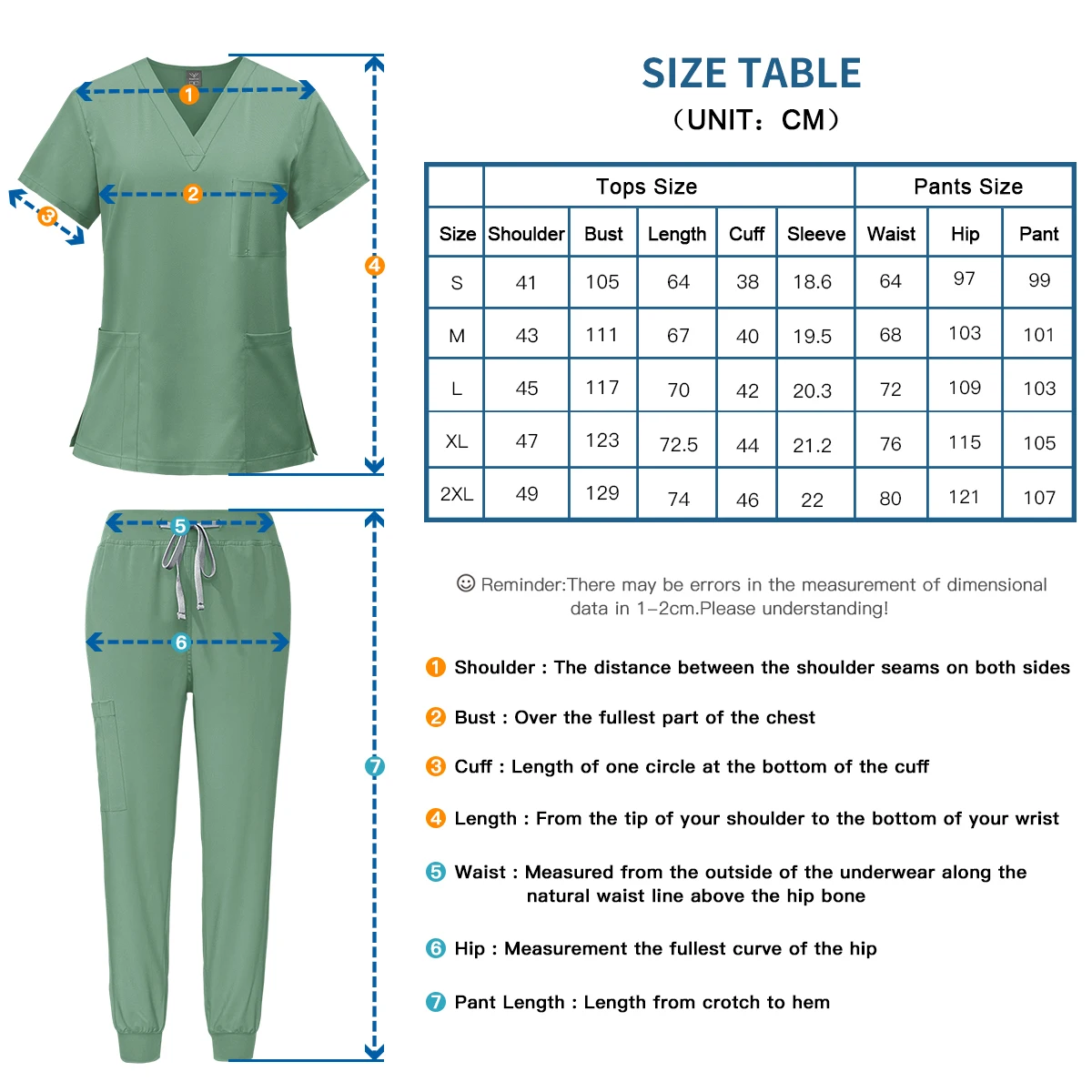 Serviços de saúde Medical Shirt and Pants Sets, Moda, Médico, Enfermeira, Vestido cirúrgico, Esfoliação profissional do salão de beleza, Spa Uniformes