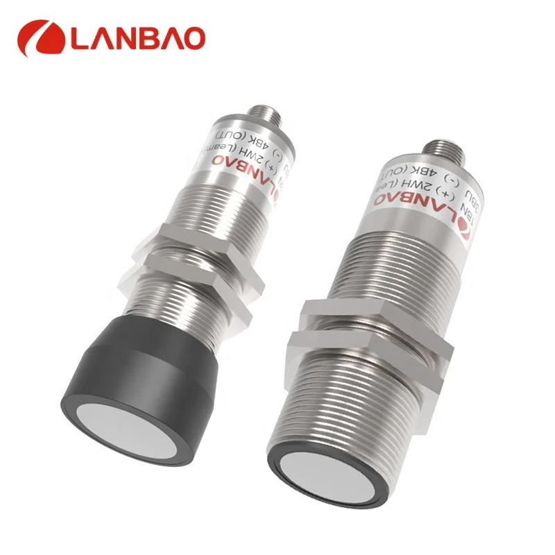 LANBAO 9-30VDC Digital TTL232 Output Sensing Distance 120-2000MM Ultrasonic Sensor