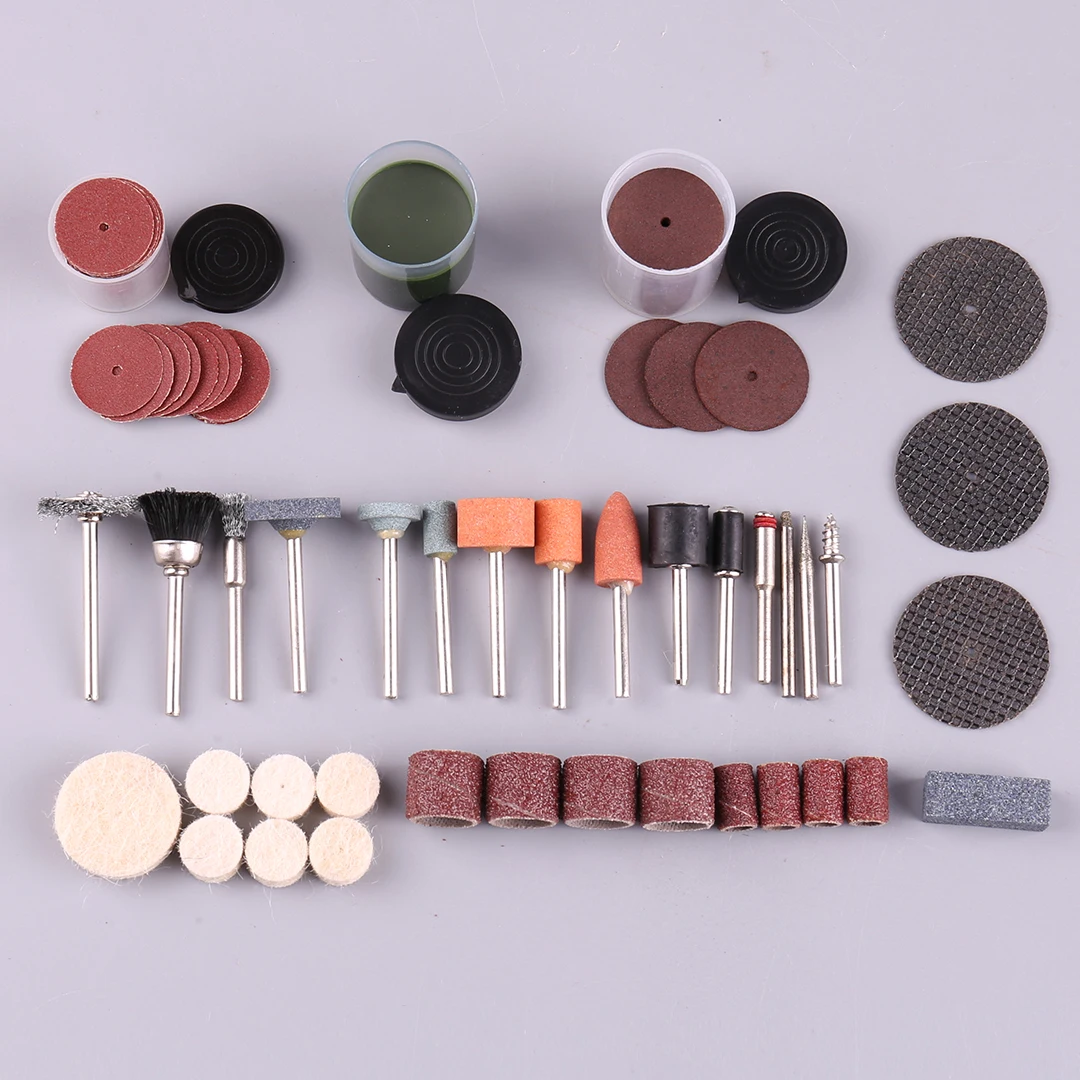 Electric Polishing Group 125 PCS Sandpaper Disc Kit Polishing Wheel with Abrasive Polish Pad Plate Tool Sanding Paper