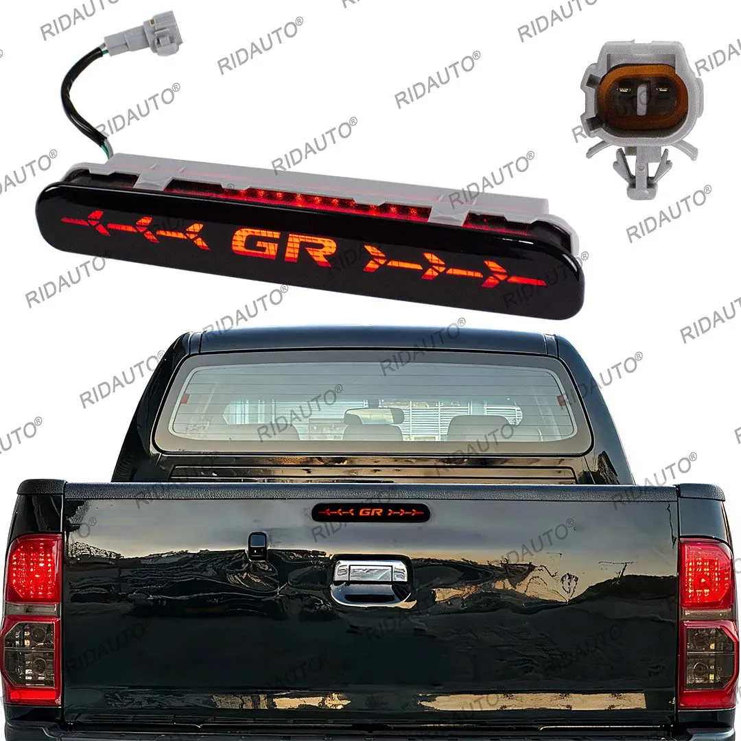 Third Brake Lamp Rear Tailgate Lights For Hilux Vigo 2008-2014 With GR LED Tailgate High Level Centre Brake Stop Signal Lights
