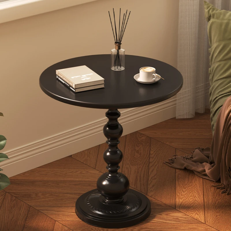 

small round modern minimalist sofa side cabinets tea table, wrought iron bedside