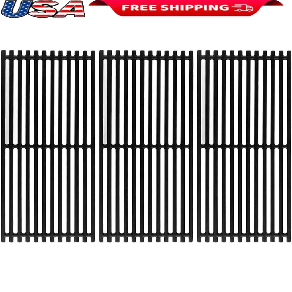 Replacement Grill Grates Charbroil Tru Infrared 3 Burner Model Parts Durable Cast Iron Heat Distribution Sear Marks Set of 3