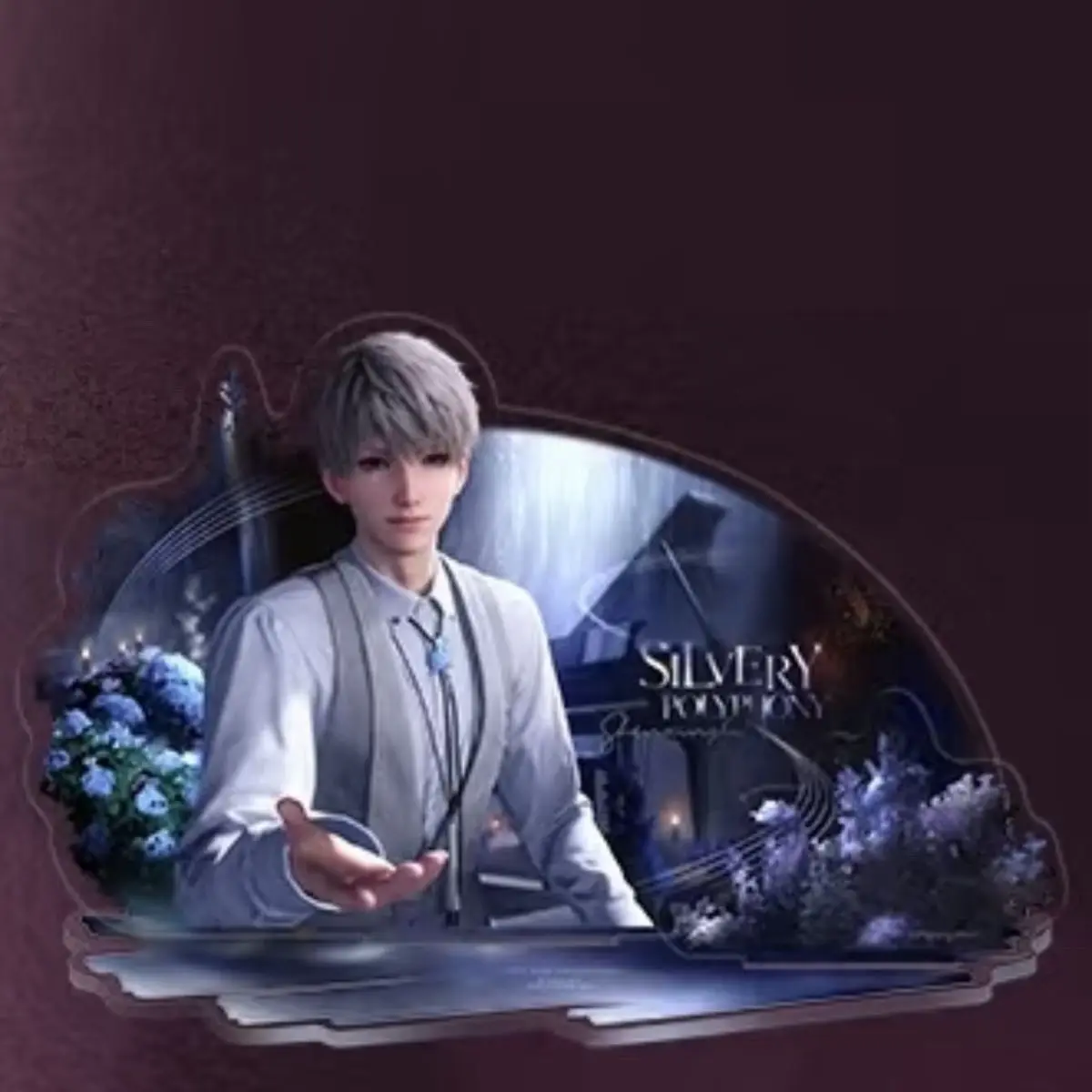 Anime Love and Deepspace Zayne Sylus Xavier Cosplay Akrylowy Stojak Akcesoria Kolekcja Figurka Ozdoby na Biurko Prezent na Boże Narodzenie