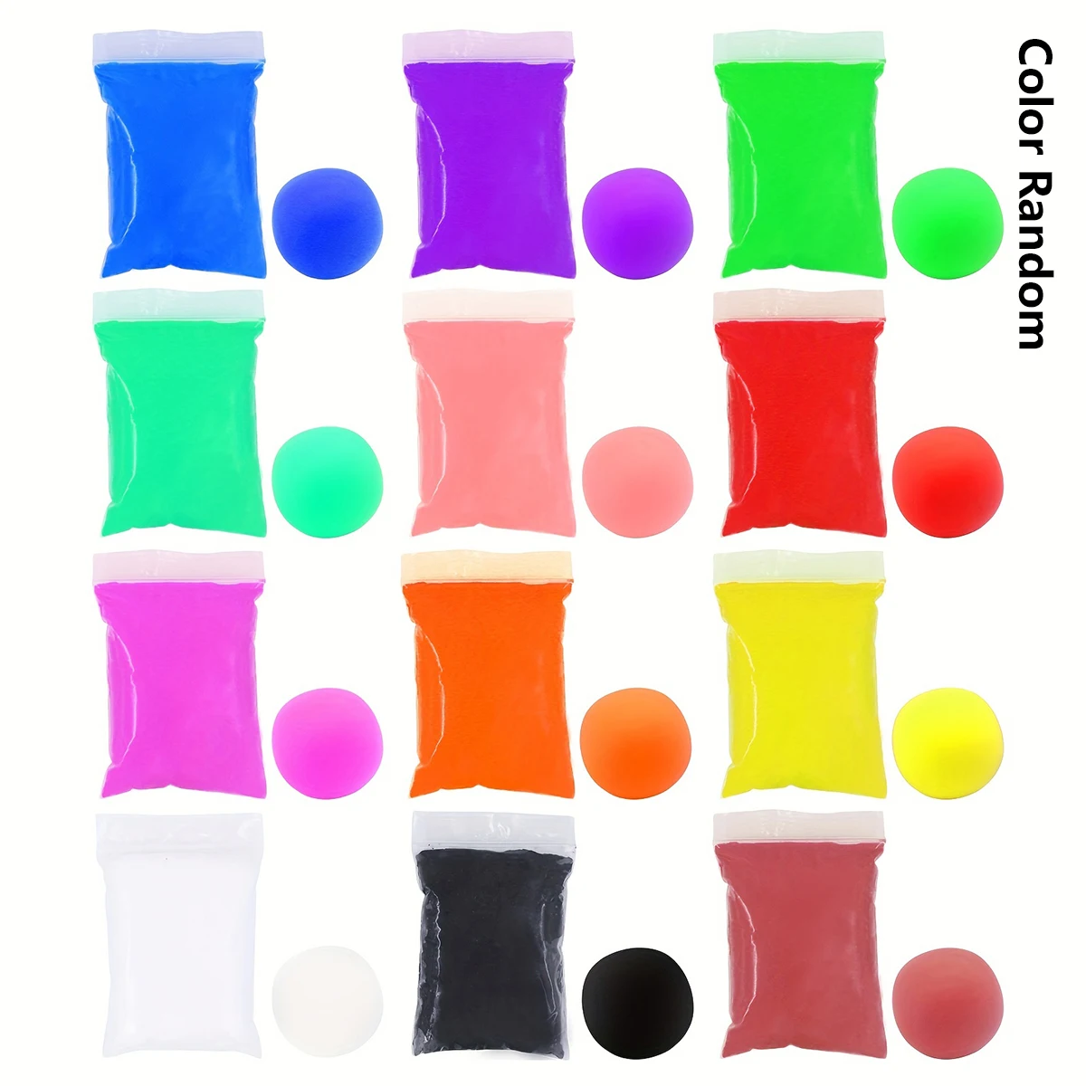 Argila ultra leve para crianças, argila colorida artesanal, brinquedo diy, argila de borracha de 12 cores