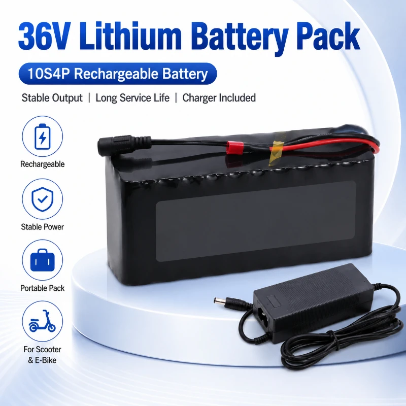 1865 36V 10S4P 10000mAh Battery Pack Lithium Battery Scooter  Electric  Vehicle Accessories  Long Range  Battery  Pack