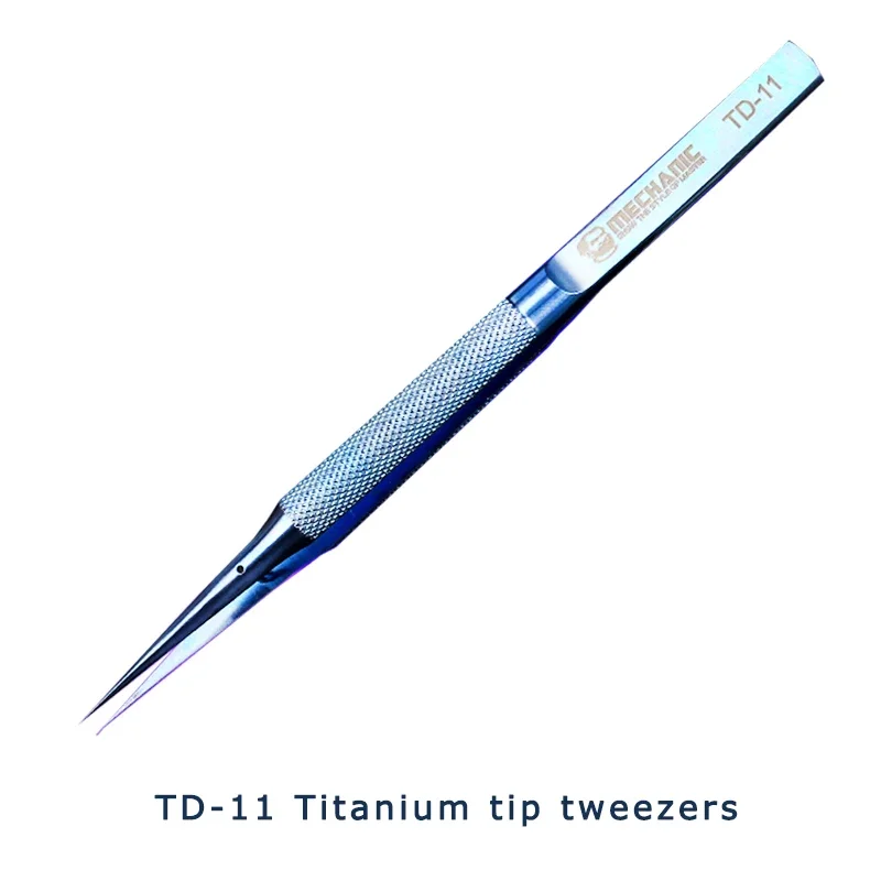 Pinças mecânico TD-11 TD-15 liga de titânio clipe para o telefone móvel linha de vôo impressão digital estanho plantio reparação ferramenta