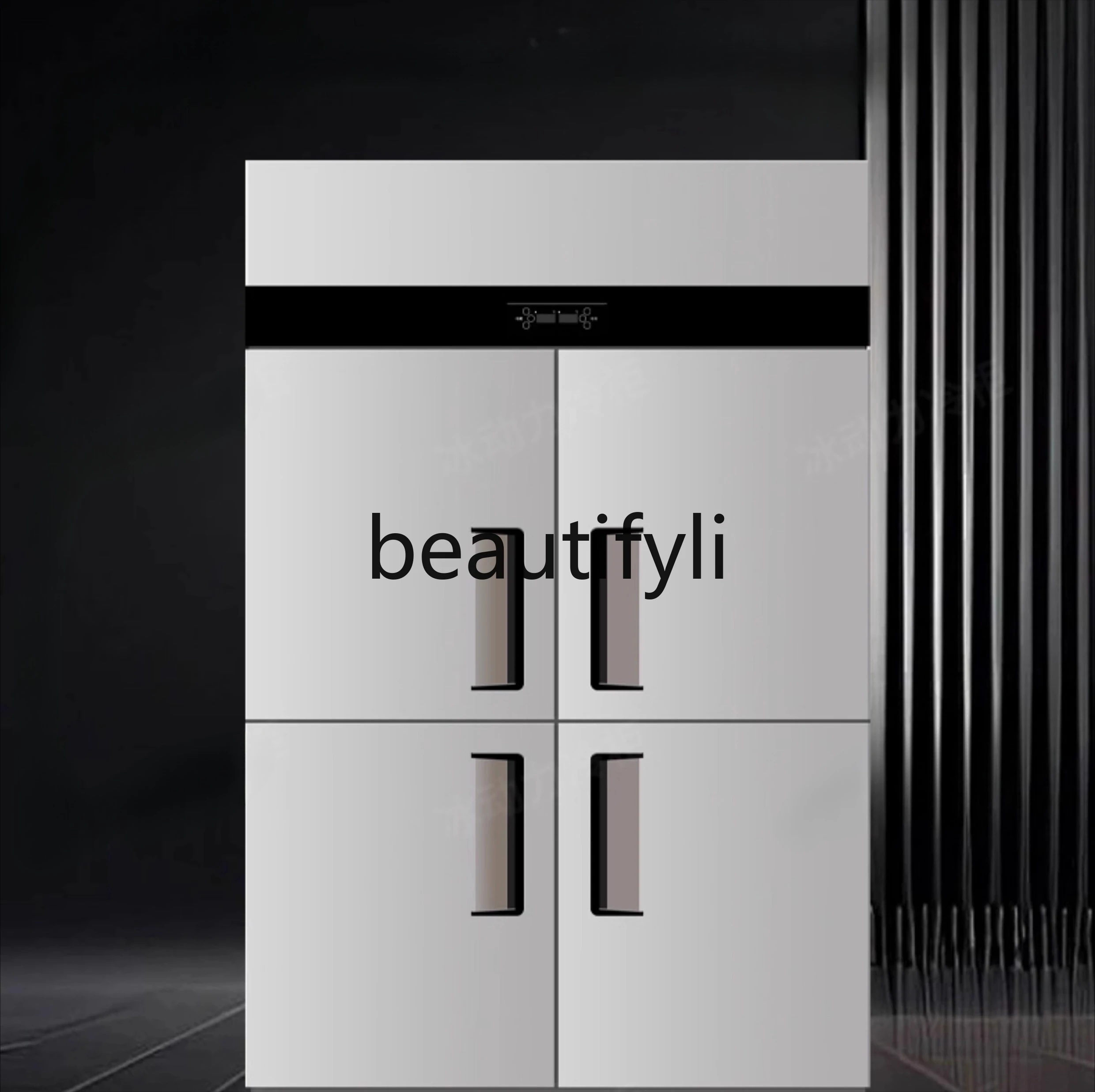 

Commercial Large Capacity Four-Door Refrigerator Freezer Kitchen Upright 4-Door Dual Temperature Freezer