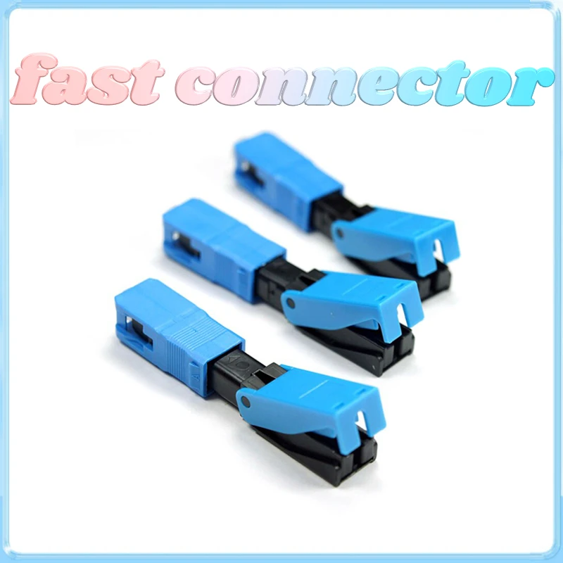 

SM Single Mode Optical Quick Connector Fiber Optic Fast Connector 0.3dB FTTH Tool Cold Connector tools FTTH SC APC UPC