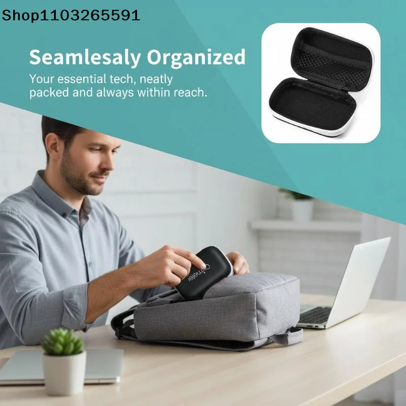 Protective Box Strong Space Hard EVA Pulse Oximeter Storage Bag Carrying Case Zipper Fingertip Pulse Oximeter Bag