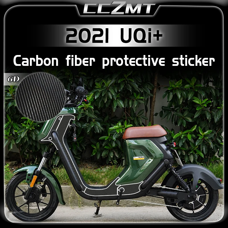 

For NIU UQi UQi+ 2021 stickers 6D carbon fiber protective car stickers scratch resistant modified accessories