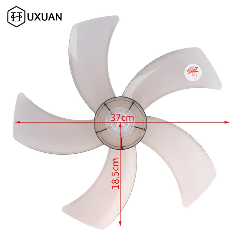 16 Inch Household Fan Blade Five Leaves With Nut Cover For Pedestal Fan Table Floor Fan Blade Gray Fan Blade Accessories