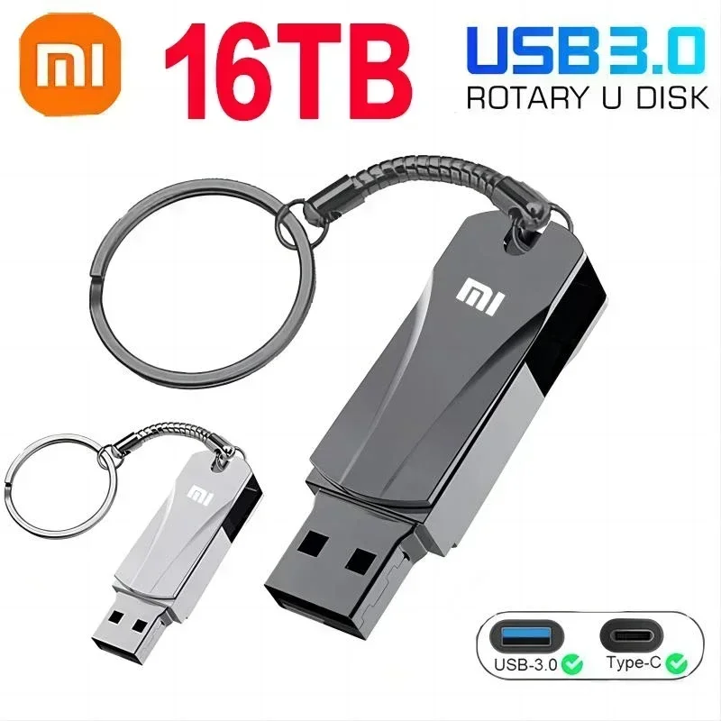 Xiaomi USB Memory USB 3.1 High Speed Flash Disk Pendrive 2TB 16TB Mini Key Pendrive Flash Pen Drive Memory Stick for Computer