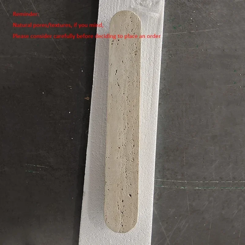 مصباح جداري من الحجر الطبيعي من الترافرتين الأصفر، شريط طويل متين، شكل خطي LED خارجي مقاوم للماء لبوابة سياج الفيلا #6