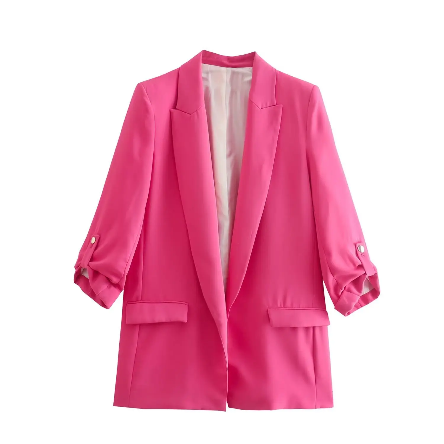 2024 Summer New Product: Women's Wear with Rollable Sleeves, Casual Small Suit Coat, Western Suit