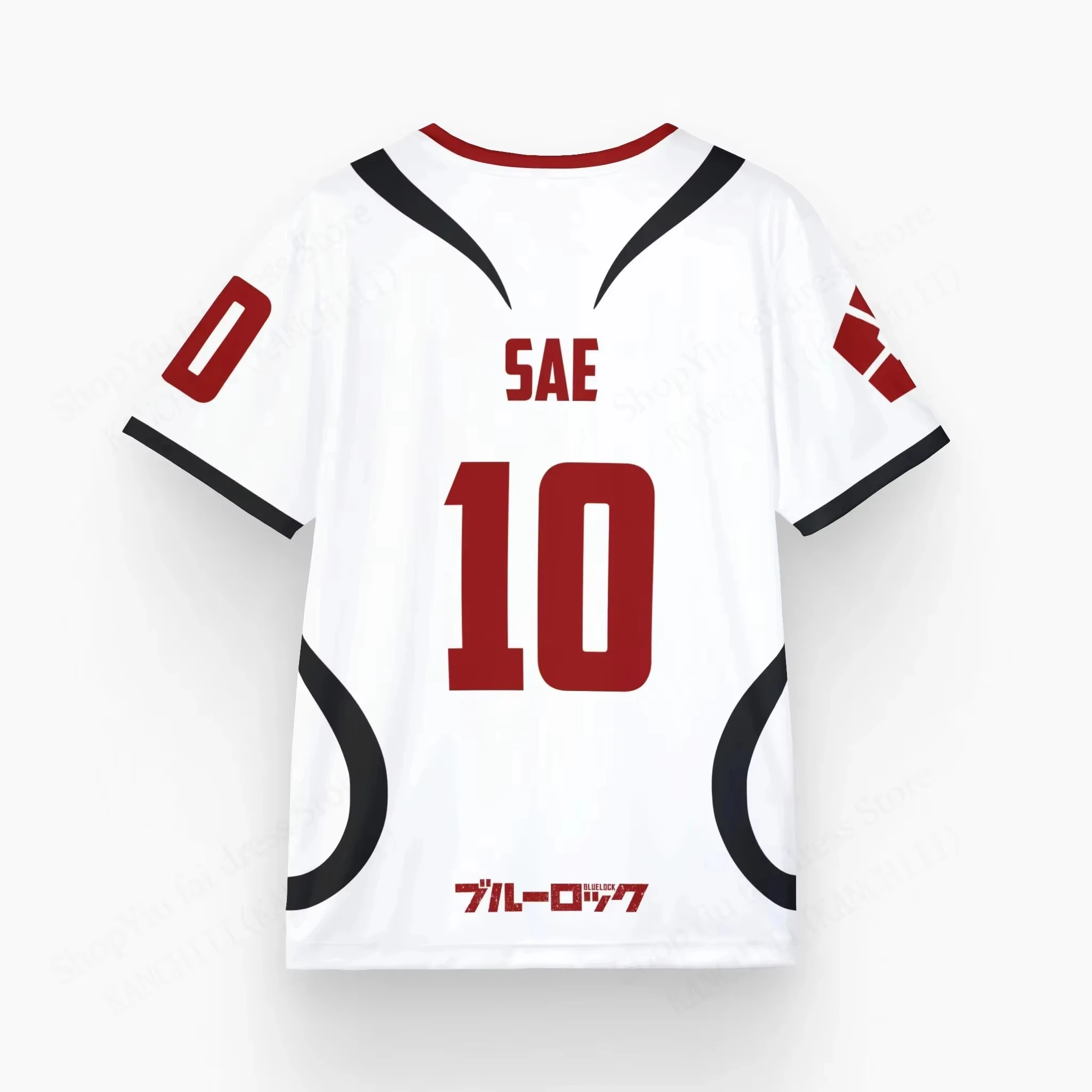 3D Print Anime Jersey Blue Lock Sae Itoshi Role Playing Men Women T-shirt Oversize Short Sleeve Tees Sports Kids/Adult Tops image 4