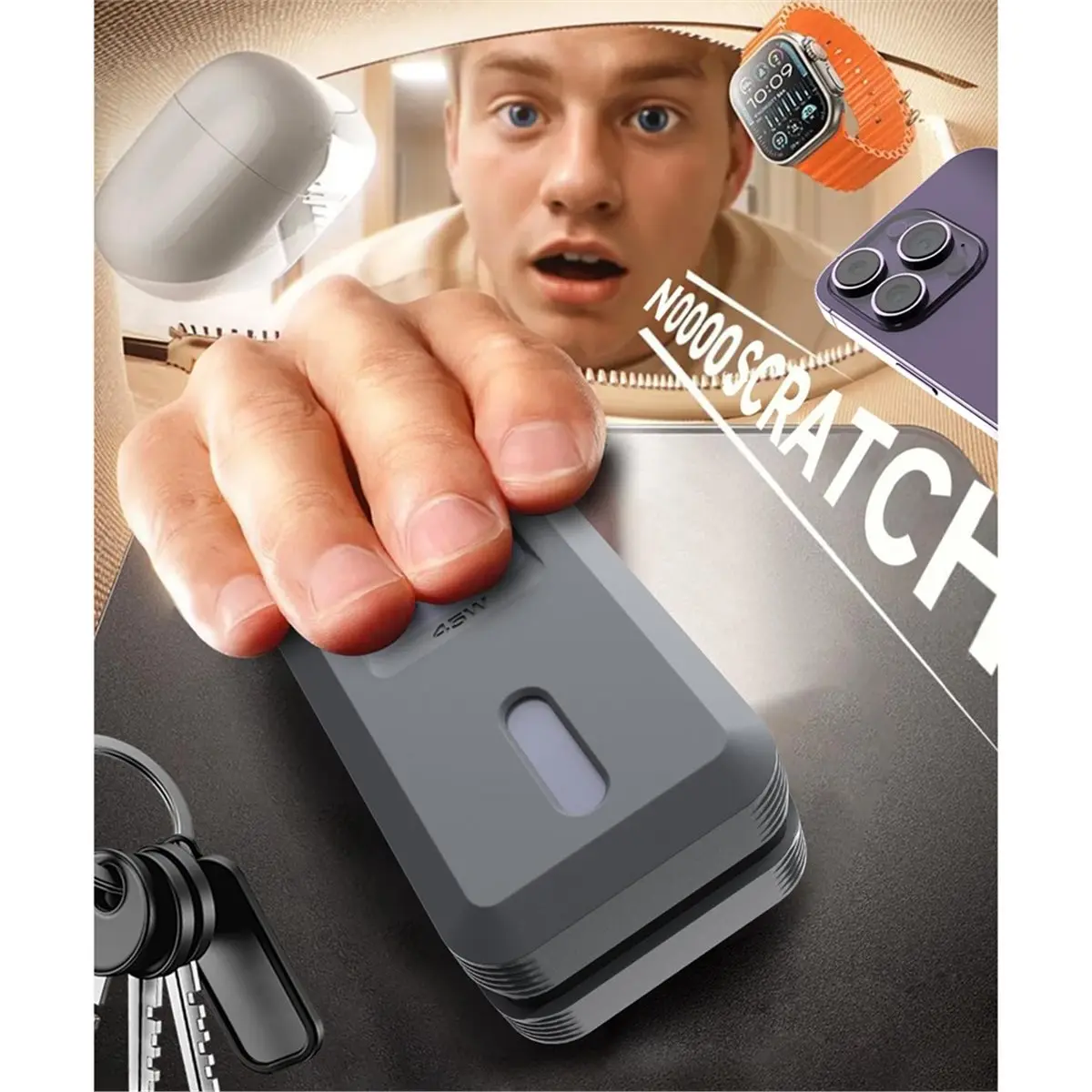 TCE  Silicone Case for Nano Power Bank (10,000mAh 45W) A1638 - Shockproof, Scratch- Travel
