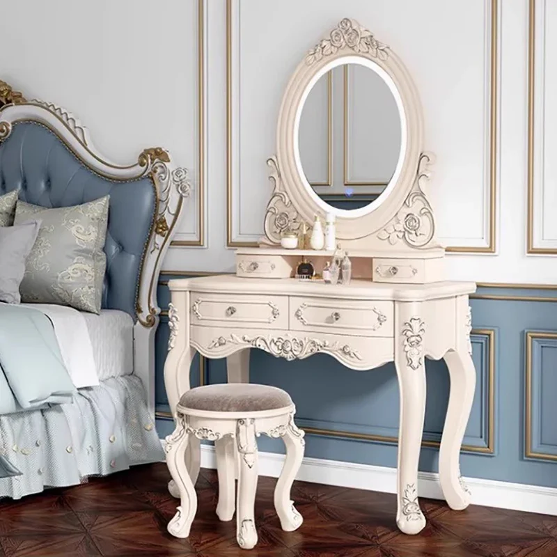# Nordic Style Dressing Table Storage Creative Makeup Vanities Premium Luxury Cassettiera Da Camera Da Letto Bedroom Furniture