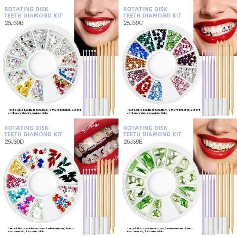 

Профессиональный набор драгоценных камней с диском и зубами, кристаллы «конский глаз», флэш-ювелирный комплект, легкие роскошные временные стоматологические украшения, стоматологические аксессуары