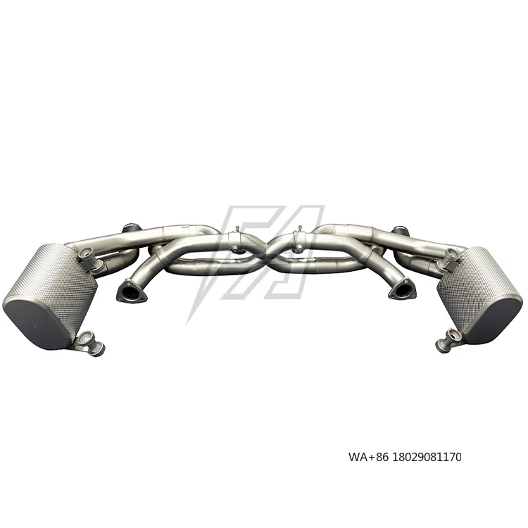 

For 911/991.1GT3 4.0 2015-2018 Stainless Steel Exhaust Pipe Muffler Exhaust System Tail Section Electronic Exhaust Valve