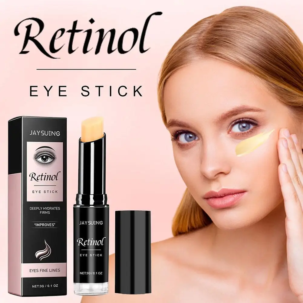 Retinol Eye Cream Stick Moisturizing Fade Fine Line Repair Fade Fine Eye Line Anti-wrinkle Anti Puffiness Brightening Eye Care