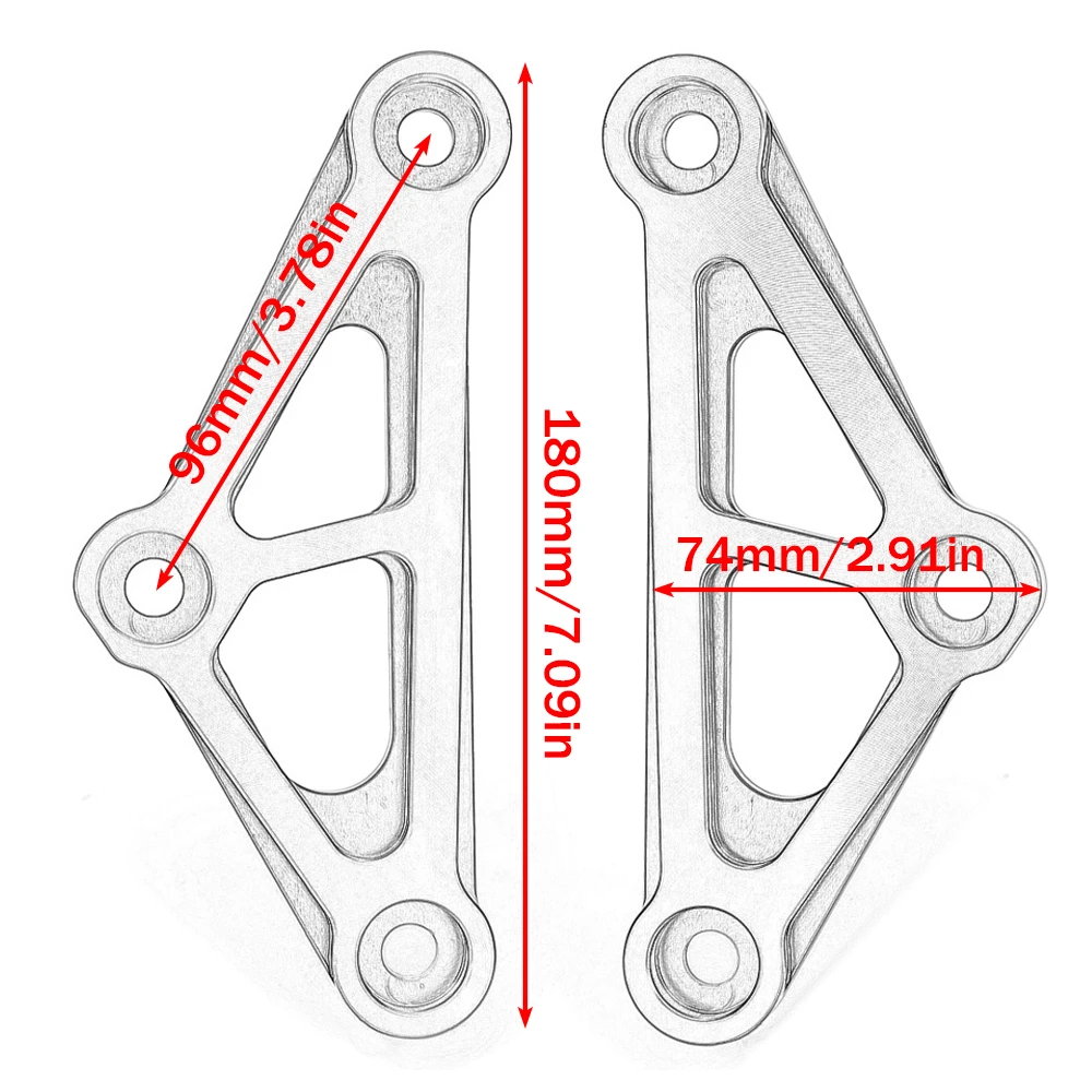 Rear Lowering Link Kit For Kawasaki Z900 Z900RS Z1000 2017-2026 Rear Suspension Linkage Drop