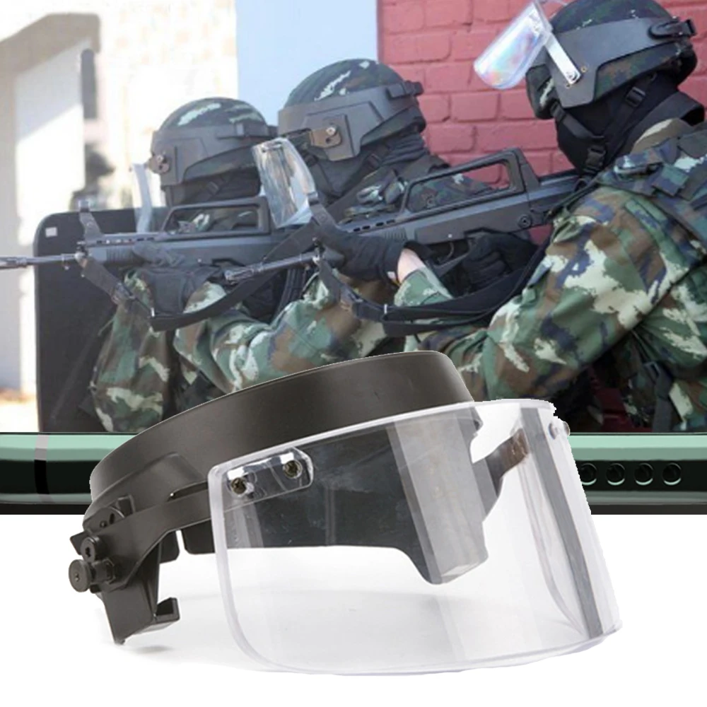 Tactical Bulletproof Mask M79 M88 Helmet Explosion-proof Masks NIJ 3A Bulletproof Transparent Panel for Airsoft Shooting