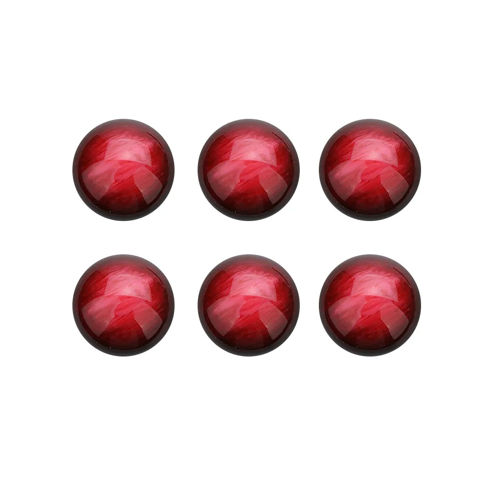 30pcs 12mm Red Resin Round Semicircle Flat Back Patches for DIY Earrings, Cufflinks, Crafts & Jewelry Making