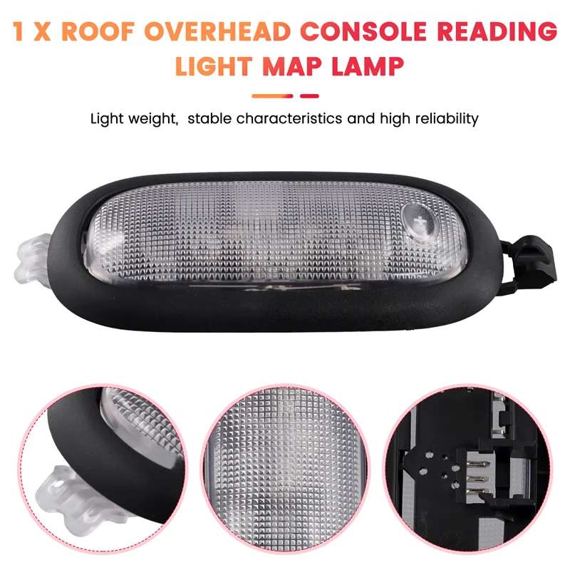 

R1-Roof Dome Light With Switch 5JG55DW1AD 5JG55HDAAD 5JG58TL2AD For Jeep Patriot Compass Chrysler Sebring Reading Map Lamp