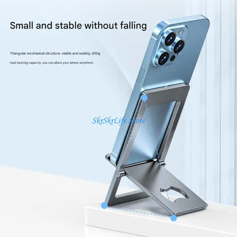 E65E Multifunctional Thin Aluminum Stand For Smartphones Tablets Lightweight