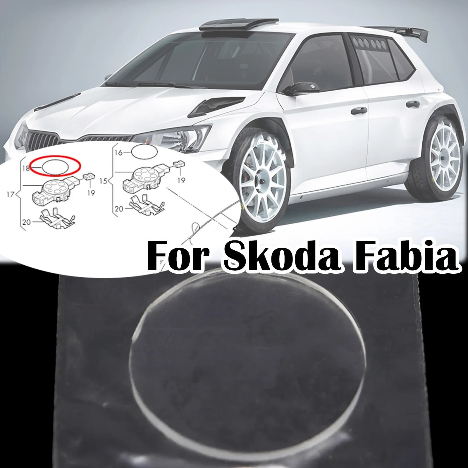 

Rain Light Sensor Gel Pad ForSkoda Fabia III MK3 NJ Adhesive Film Silicone Cushion Windscreen Chip Repair Kit Multi-Purpose Tape