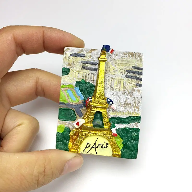 

France Paris Eiffel Tower Personalized Refrigerator Magnet City Travel Souvenir Home Exquisite Decoration