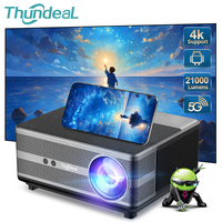 ThundeaL TD98W Projector Android WiFi 1080P 2K 4K Movie Home Theater Cinema Outdoor TD98 Portable Video Projector Sync Phone