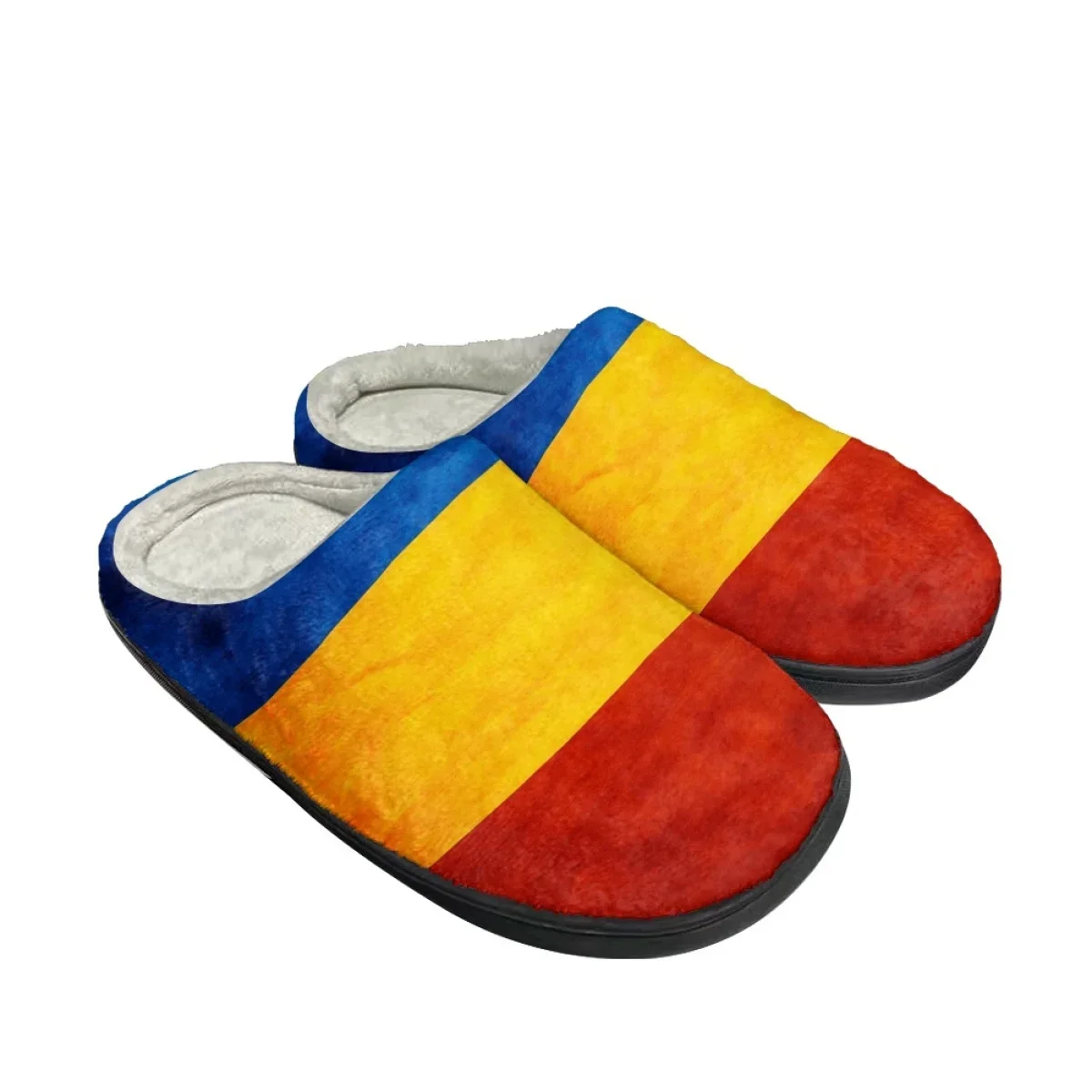 Casual Flats Indoor Floor Slippers Flag Of Romania Women's Warm Home Cotton Slippers Comfortable Non-slip Men Footwear Zapatos