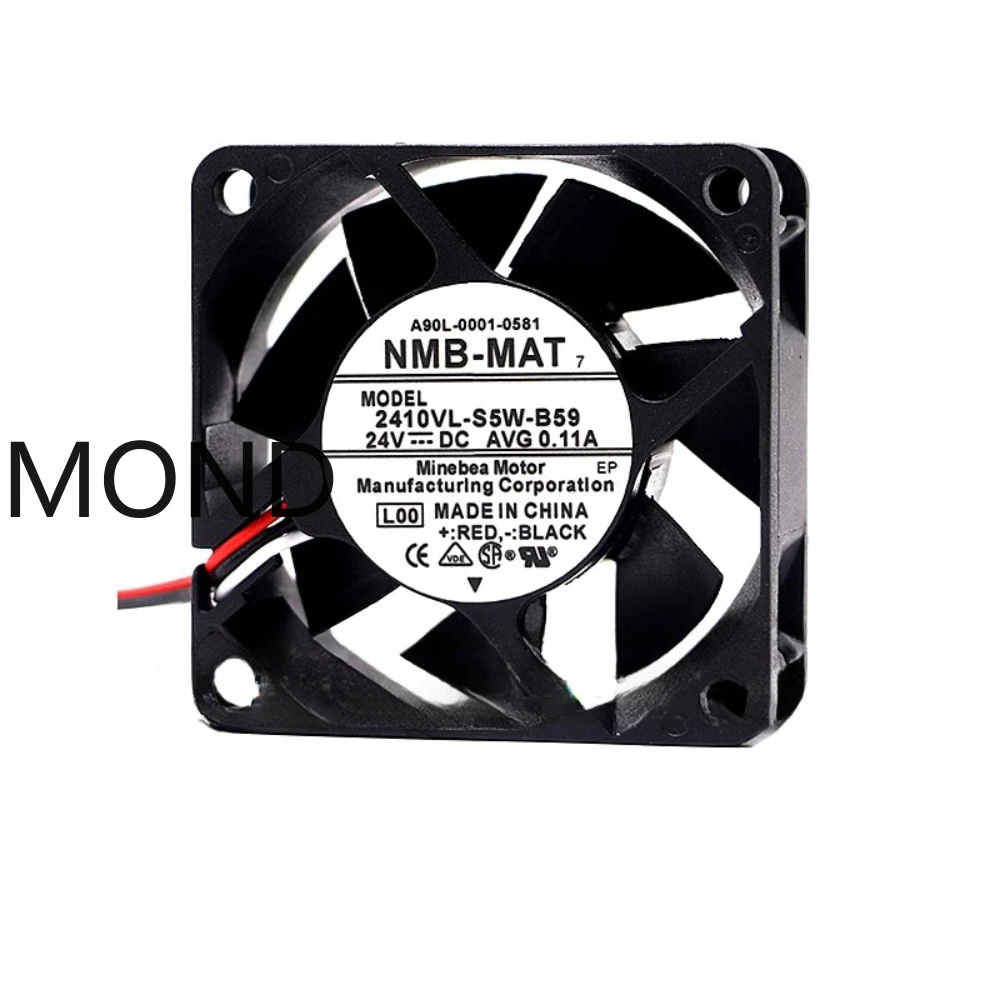 NMB 2410VL-S5W-B59 A90L-0001-0581 Server Fan Chassis Radiator CPU Power Supply Inverter Cooling Fan 6025 6CM DC24V 0.11A New