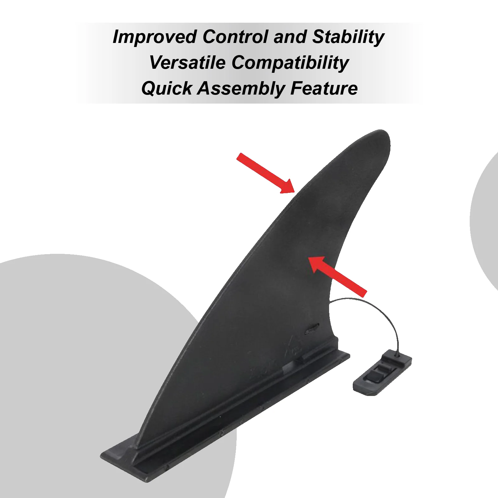 

Плавник для паддлборда, сменный плавник для доски для весла, 4,5-дюймовый съемный аксессуар для крепления на хвосте для морского озера, пляжа, начинающих молодежи